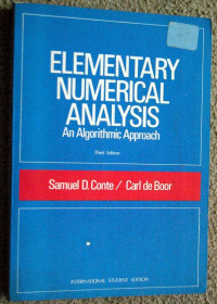 Elementary Numerical Analysis