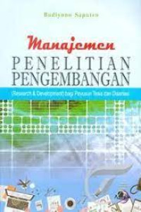 Manajemen Penelitian Pengembangan