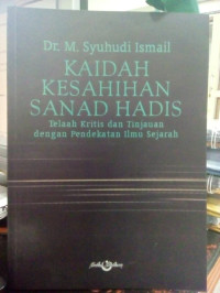 Kaidah Kesahihan Sanad Hadis